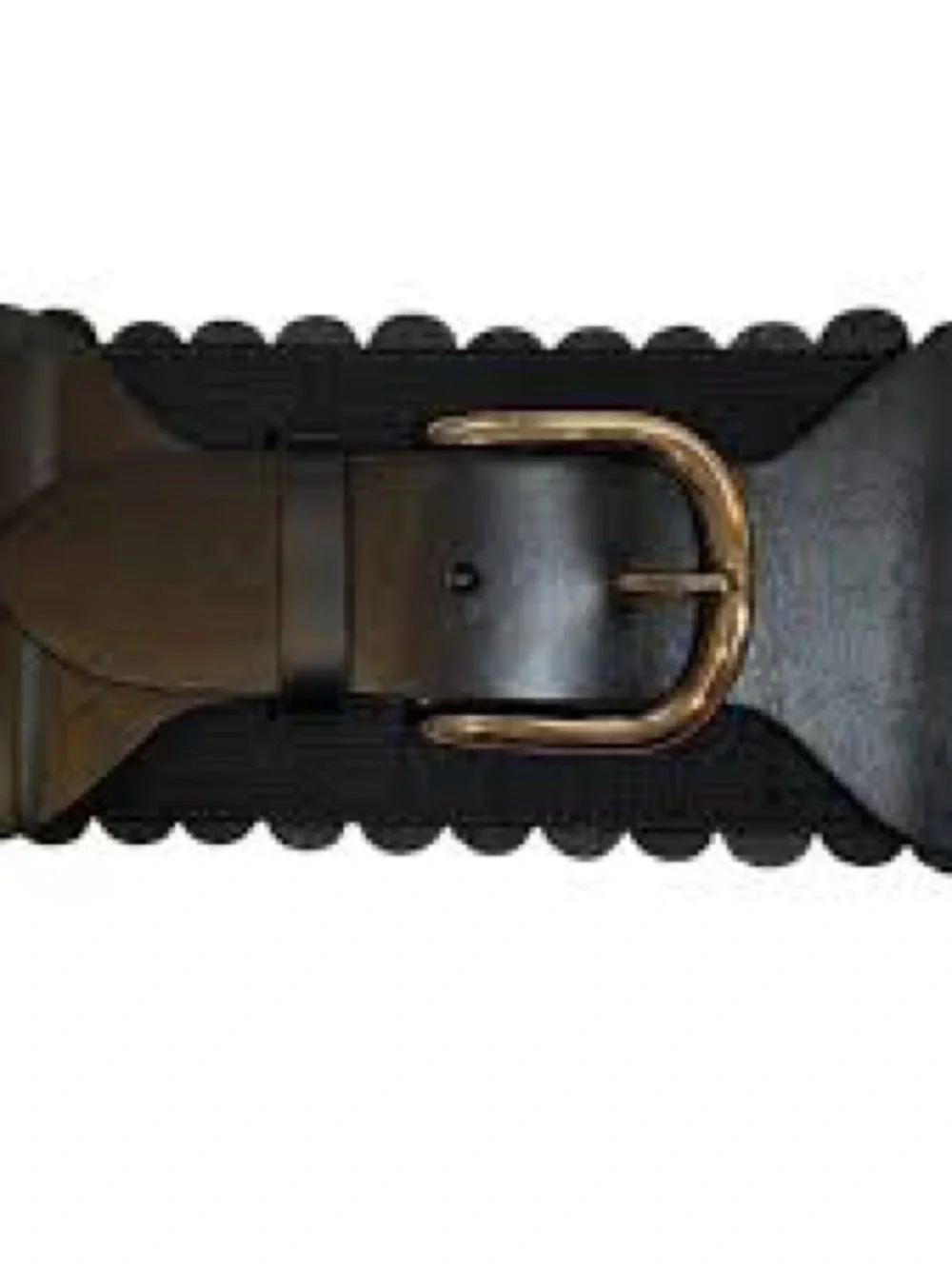 Anthropologie Tabitha Stretch Black Corset Belt